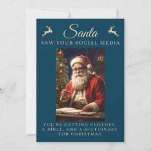 Ondeugend Lijst Grappig Sarcastisch Kerstmis Feestdagenkaart