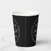 Ondeugend lijstlid goedgekeurd door Santa Christma Papieren Bekers (Rechts)