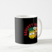 Ondeugend maar Slice Cheese Pizza Pun Koffiemok (Voorkant rechts)