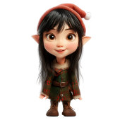 Ondeugend Meisje Kerst Elf Peuter T-shirt