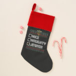 Ondeugend Mooi Joods Santa Lelijk Kerstmis Chanoek Kerstsok<br><div class="desc">Ondeugend Mooi Joods Santa Lelijk Kerstmis Chanoeka</div>