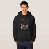 Ondeugend Mooi Libanees Kerst Pyjama Grappig Sant Hoodie (Voorkant volledig)