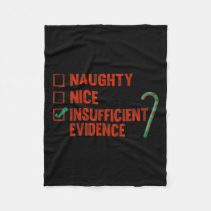 Ondeugend mooi onvoldoende bewijs grappig kerst fleece deken