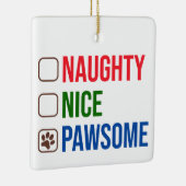 Ondeugend mooi pawsome kerst ornament (Rechts)
