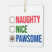 Ondeugend mooi pawsome kerst ornament (Links)