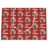 Ondeugend mooi pawsome kerstlijst, hond foto groot cadeauzakje (Voorkant)