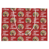 Ondeugend mooi pawsome kerstlijst, hond foto groot cadeauzakje (Achterkant)