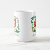Ondeugend & Mooi Retro Kerstmis Pinup Koffiemok (Center)