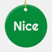 Ondeugend mooi tweezijdig keramisch ornament (Achterkant)