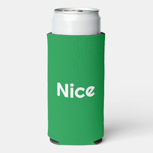 Ondeugend mooi tweezijdig seltzer blikjeskoeler (Seltzer Achterkant)