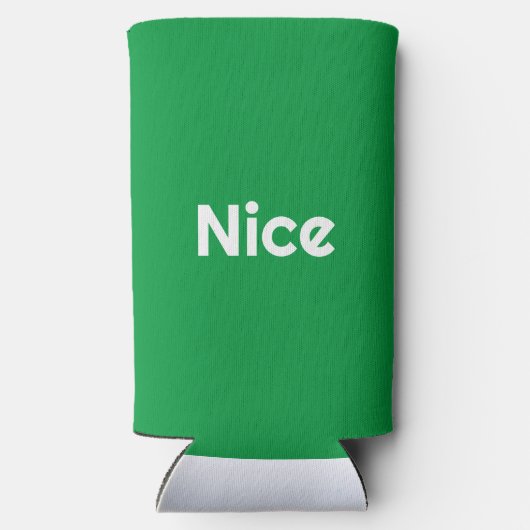 Ondeugend mooi tweezijdig seltzer blikjeskoeler (Achterkant)