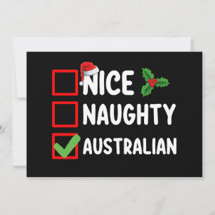 Ondeugend Nice Australische Kerstlijst Vakantie Kaart