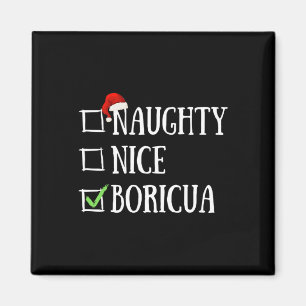 Ondeugend Nice Boricua Grappig Puerto Rico Santa H Magneet