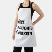 Ondeugend Nice Whiskey Santa Kerstlijst Schort (Insitu)