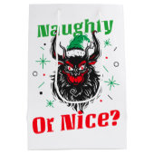 Ondeugend of aardig, Krampus Medium Cadeauzakje (Achterkant)