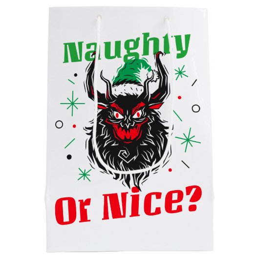 Ondeugend of aardig, Krampus Medium Cadeauzakje (Achterkant)