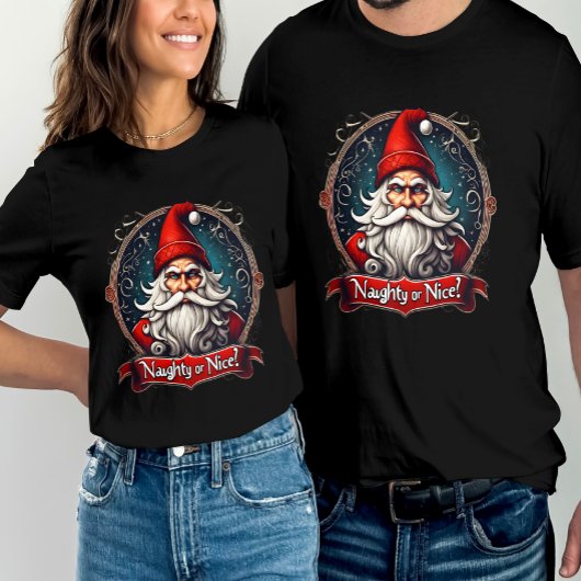 Ondeugend of Lekker  Santa - Retro Vakantie T-shirt