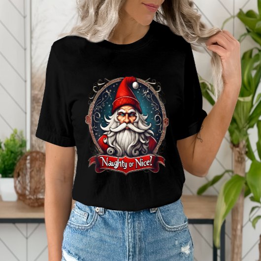 Ondeugend of Lekker  Santa - Retro Vakantie T-shirt