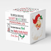 Ondeugend of Leuke Kerstman Bedankdoosjes (Voorkant Zijde)