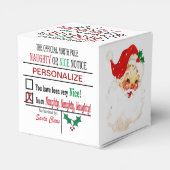 Ondeugend of Leuke Kerstman Bedankdoosjes (Achterkant)