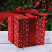 Ondeugend of mooi bloemenlente patroon Kerstmis Cadeaupapier