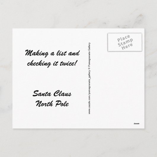 Ondeugend of mooi Briefkaart (Achterkant)