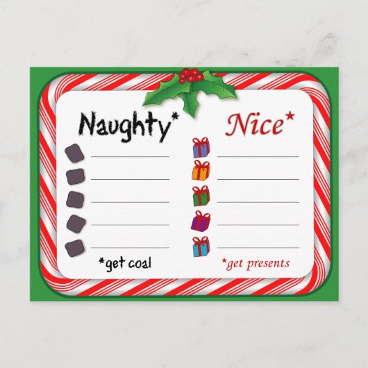 Ondeugend of mooi Briefkaart (Voorkant)