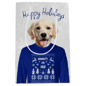 ONDEUGEND OF MOOI Golden Retriever Medium Cadeauzakje (Voorkant)