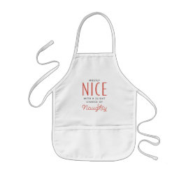 Ondeugend of mooi kerstkoekje bakken kinder schort