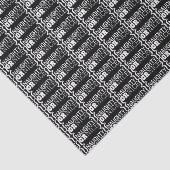 Ondeugend of mooi op zwart tissuepapier (Detail)