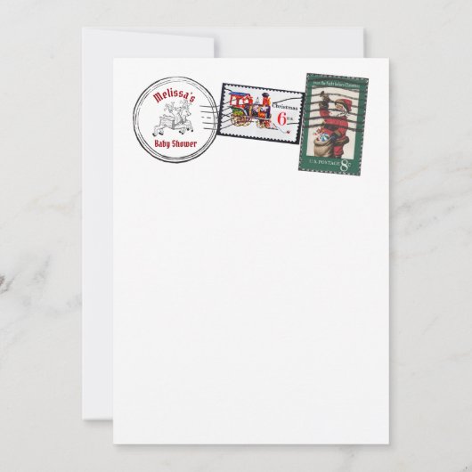 Ondeugend of mooi santas letter noordpool kaart (Achterkant)