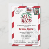 Ondeugend of mooi santas letter noordpool kaart (Voorkant)