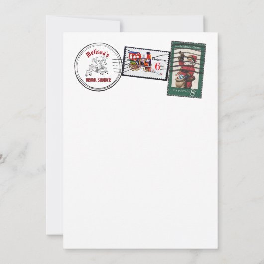 Ondeugend of mooi santas letter noordpool kaart (Achterkant)