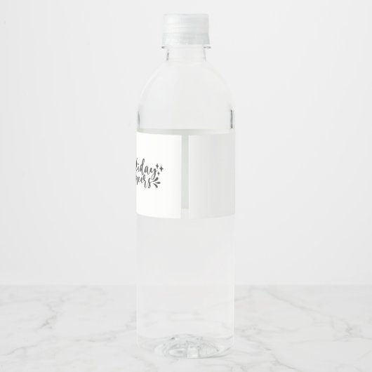 Ondeugend of mooi Santa's letter noordpool Waterfles Etiket (Achterkant)