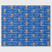 ONDEUGEND OF MOOI Tekst Met Gingerbread Man Cadeaupapier (Vlak)