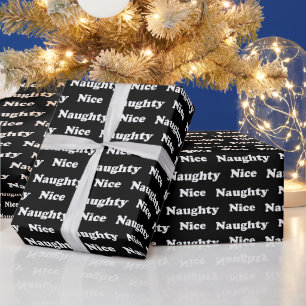 Ondeugend of mooi zwart wit modern grappig schatti cadeaupapier