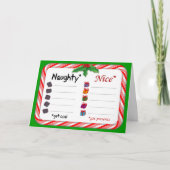 Ondeugend of Nice 5" x 7" Gevouwen Feestdagen Kaart (Voorkant)