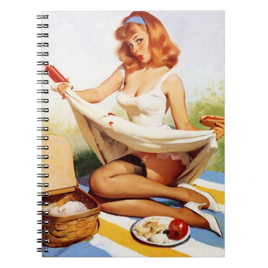  Ondeugend Picknick Pin Up Notitieboek (Voorkant)