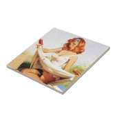 Ondeugend Picknick Pin Up Tegel Tegeltje (Zijkant)