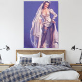  Ondeugend Pin Up Bride Canvas Afdruk (Insitu (Slaapkamer))