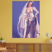  Ondeugend Pin Up Bride Canvas Afdruk (Insitu (Woonkamer))