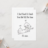 Ondeugend raak je kont liefde Kaart, brutaal Kaart (Voorkant / Achterkant in situ)