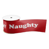 Ondeugend rood wit patroon grappig schattig flirty satijnen lint (Spoel)