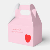 Ondeugend Roze Rode Valentijnsdag Kaart Bedankdoosjes (Achterkant)