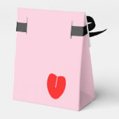 Ondeugend Roze Rode Valentijnsdag Kaart Bedankdoosjes (Achterkant)