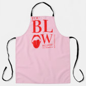 Ondeugend Roze Rode Valentijnsdag Kaart Schort (Voorkant)