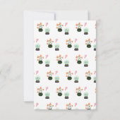 Ondeugend Schattige Groene Heks Halloween Verjaard Bedankkaart (Achterkant)