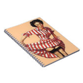  Ondeugend Snoep Striper Pin Up Notitieboek (Rechterzijde)