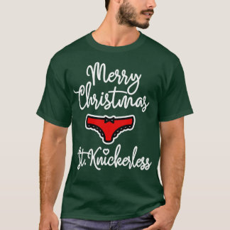 Ondeugend St Knickerless sexy Kerstlingerie T-shirt