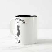 ondeugend tweekleurige koffiemok (Voorkant links)